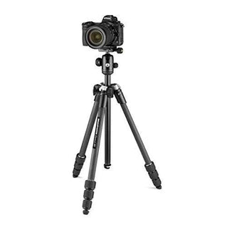 Trépied photo et vidéo Vitec Group Manfrotto Element MII Trépied pour Appareil Photo en Carbone avec Rotule et Bluetooth, Support pour Smartphone et Téléphone, Stabilisateur pour