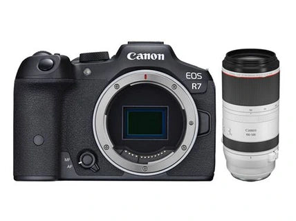 Appareil photo bridge Canon Appareil Photo hybride EOS R7 + RF 100-500mm F4.5-7.1 L IS USM