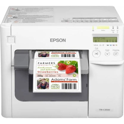 Imprimante d’étiquettes Epson Imprimante d'Etiquette TM C3500 Ethernet Jet d'Encre USB Blanc