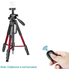 Trépied photo et vidéo Neewer 177 cm Trépied Monopode avec Tête Pan en 3 Directions, Porte Smartphone, Déclencheur Bluetooth, et Sac pour Smartphone iPhone, Samsung, Huawei, DSLR,