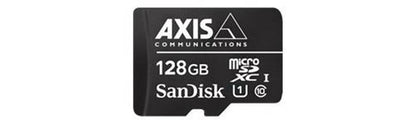 Carte mémoire micro SD Axis Communications AXIS Surveillance - Carte mémoire flash (adaptateur microSDXC vers SD inclus(e)) - 128 Go - UHS-I U1 / Class10 - micro SDXC - noir - pour AXIS D3110,