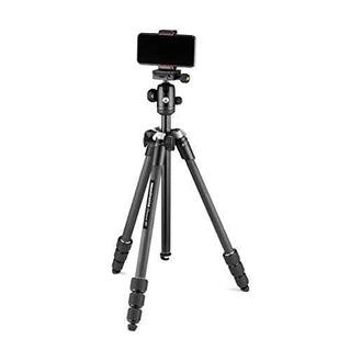 Trépied photo et vidéo Vitec Group Manfrotto Element MII Trépied pour Appareil Photo en Carbone avec Rotule et Bluetooth, Support pour Smartphone et Téléphone, Stabilisateur pour