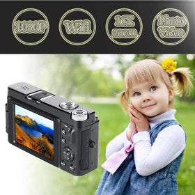 Caméscope GENERIQUE P11 Caméscope Appareil Photo Numérique Full Hd Wifi 3.0Inch 180Degree Rotation Écran Flip BT073